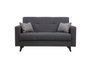 Atelier Del Sofa Polya - Sofá cama de 2 plazas Gris oscuro